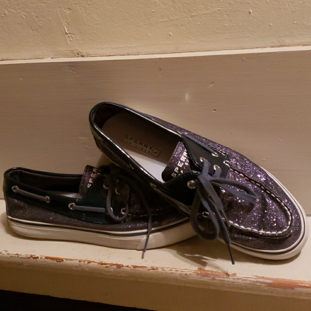 Sperry sparkle blue top-siders